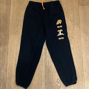 NBA Black and Orange Suns Kids Sweatpants